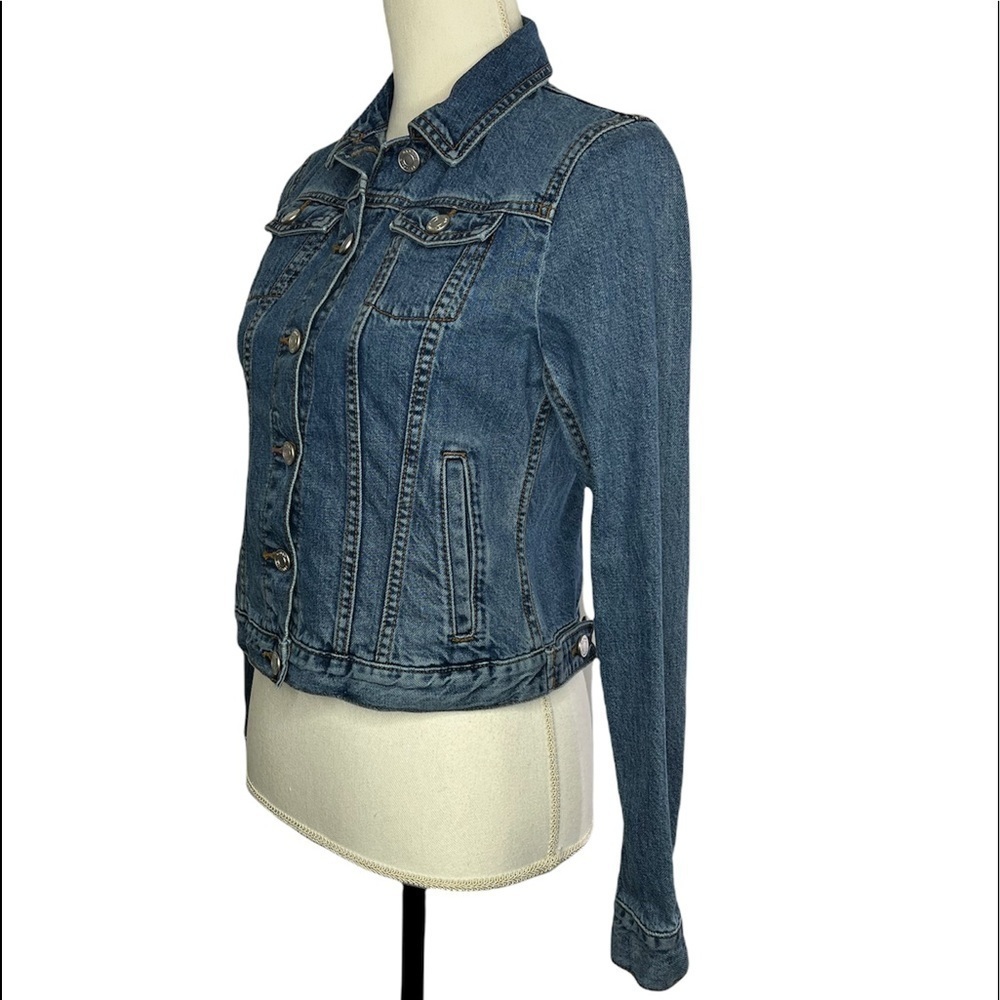 Banana Republic XSmall Denim Trucker Jean Jacket - Picture 4 of 8